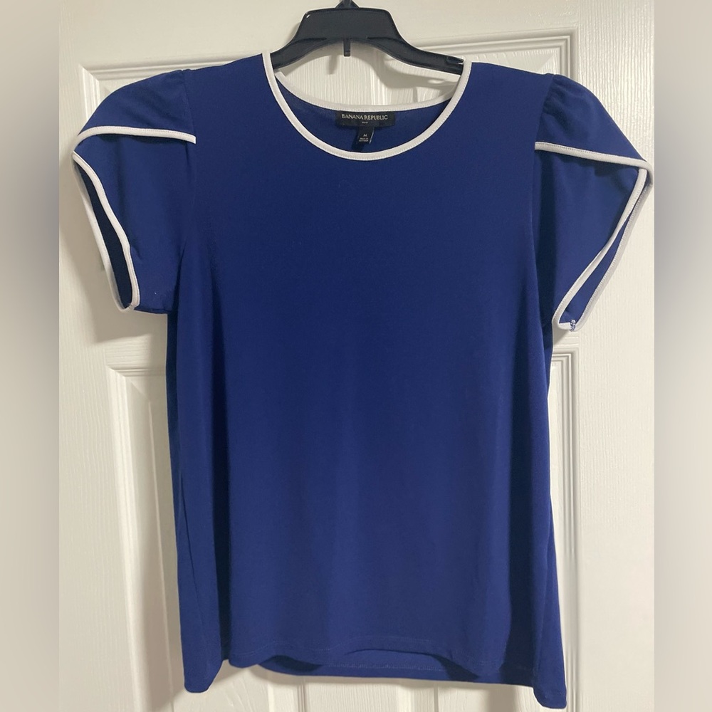 Banana Republic Blue Short Sleeve Top